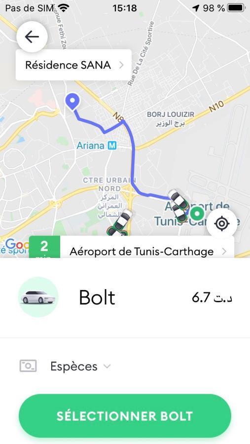 Apartment Tunis 1 Near Airport Arjana Zewnętrze zdjęcie